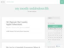 Tablet Screenshot of mymostlyunfabulouslife.com